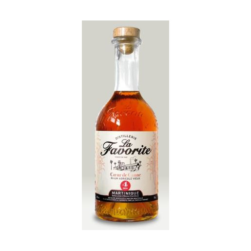 Rhum La Favorite Coeur de Canne 4 ans 70cl 42%vol